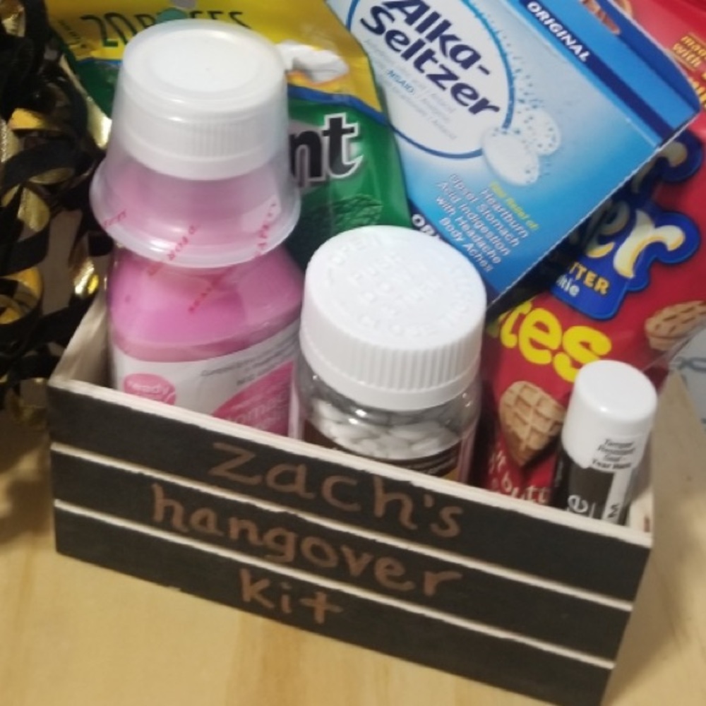 Personalized Hangover birthday kit or party favors!